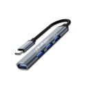 HUB adapter USB c 3.1 4in1, USB 3.0, 3x USB 2