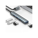 HUB adapter USB c 3.1 4in1, USB 3.0, 3x USB 2