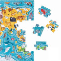 Puzzle 60 elements Puzzlove - World Map Animals