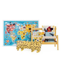 Puzzle 60 elements Puzzlove - World Map Animals