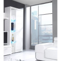 Cama high display cabinet SAMBA white/white gloss