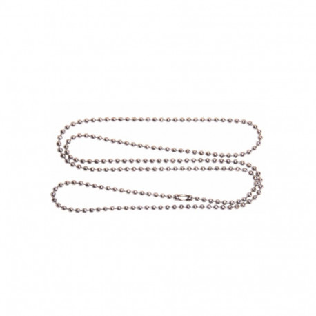 Metal chain 80 cm chrome, 10 pcs in a pack