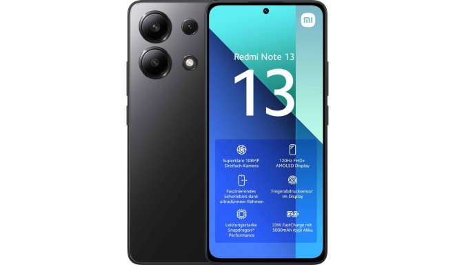 "Xiaomi Redmi Note 13 128GB 6RAM 4G EU black"