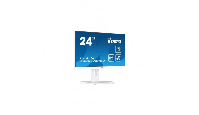"61cm/24"" (1920x1080) Iiyama ProLite XUB2492HSU-W6 16:9 FHD IPS 100Hz 0,4ms HDMI DP Pivot Speaker W