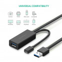 Cable extender USB3.0 5m with microUSB socket for external power US175 UGREEN