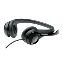 LOGITECH H390 Corded Headset - BLACK - USB
