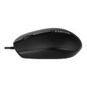 CANYON M-10, Canyon Wired optical mouse with 3 buttons, DPI 1000, with 1.5M USB cable, black, 65*115
