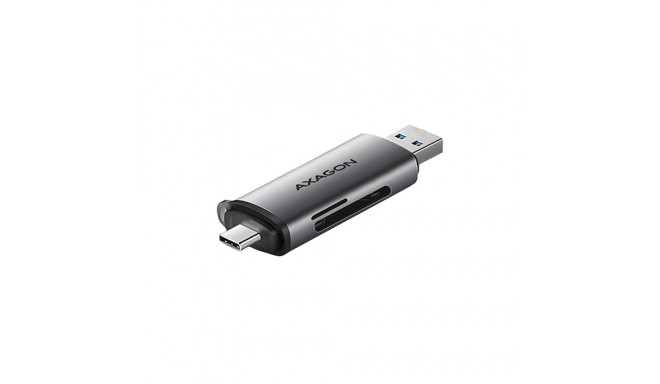 AXAGON CRE-SAC External USB 3.2 Gen1 Type-C+Type-A 2-slot SD/microSD