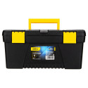 Plastic Tool Box Deli Tools EDL432417, 15'' (yellow)