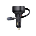 Car Charger Baseus Enjoyment Pro with lightning cable + USB-C , 55W (black)