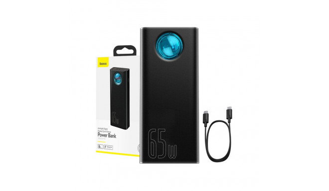 Powerbank Baseus Amblight 30000mAh, 4xUSB, USB-C, 65W (black)