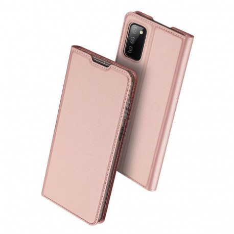 Kaitseümbris kaanega Skin Pro, Samsung Galaxy A03s, roosakuldne, Dux Ducis