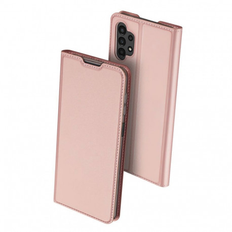 Kaitseümbris kaanega Skin Pro, Samsung Galaxy A13, roosakuldne, Dux Ducis
