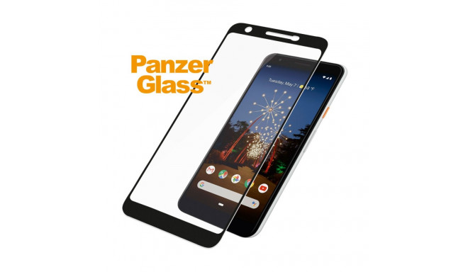 Ekraanikaitseklaas Google Pixel 3a, ümbrisesõbralik, must, PanzerGlass