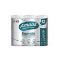 Tualettpaber AMOOS, 2 kihti, 23 m, 108 mm, 12 rulli pakis