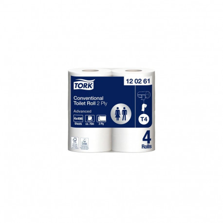 Tualettpaber Tork Advanced Toilet, T4, 2-ply, 9.9cm x 69.4m, 4 tk 120261