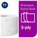 Tualettpaber Tork Extra Soft Mini Jumbo T2, 9,7cmx120m, 3-kih, valge 110255 (12 tk)