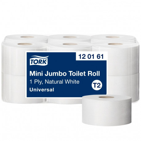 Tualettpaber Tork Mini Jumbo T2, 9,7cmx240m, 1-kih, hall 120161 (12 tk)