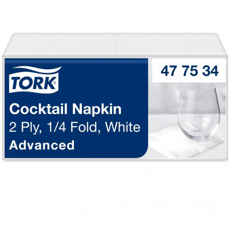 Salvrätikud Tork Advanced, 24x24cm, 2-kih, 200tk, valge 477534