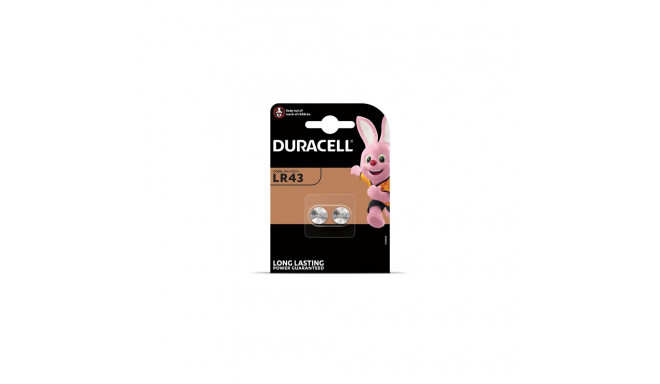 Patarei DURACELL LR43, 2 tk (2 tk)