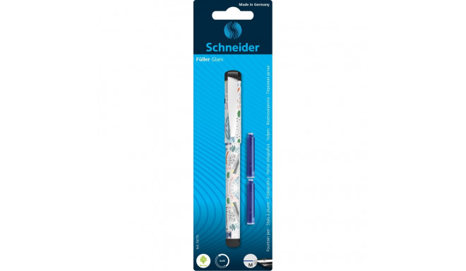 Täitesulepea SCHNEIDER Glam, hõbedane, sinine tint