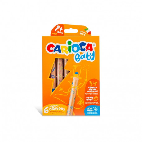 Värvipliiatsid väikelastele CARIOCA Baby 3in1 1+, 10 tk