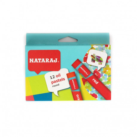 Õlikriidid NATARAJ, 90 mm pikad, 24 värvi