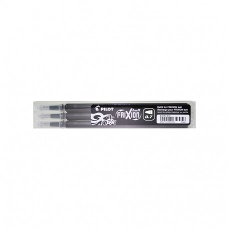 Südamik PILOT Frixion 0,7mm, must, 3 tk