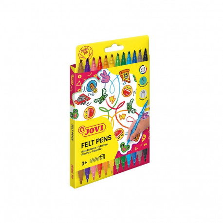 Viltpliiatsid JOVI , kahe otsaga, 12tk