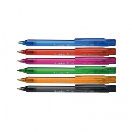 Pastapliiats Schneider Fave 1.0mm, assortii korpus/tint sinine (2 tk)