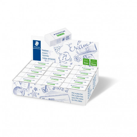 Kustutuskumm Staedtler PVC- vaba B30, 43x19x13mm (2 tk)