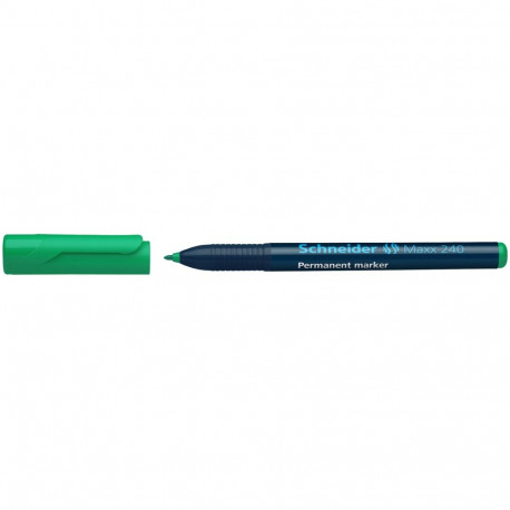 Marker permanentne Schneider 240 kooniline 1-2mm roheline