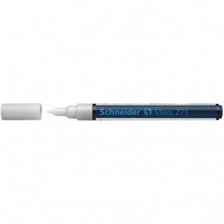 Marker permanentne Schneider Paint 271, 1-2mm valge