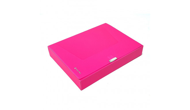 Dokumentide kaust PANTA PLAST Neon, PP, A4, 55 mm, roosa
