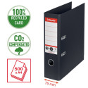 Registraator ESSELTE No1 CO2 Neutral, A4, kartong, 75 mm, must