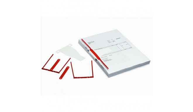 Arhiiviklambrid traadiga, 100 tk, punane