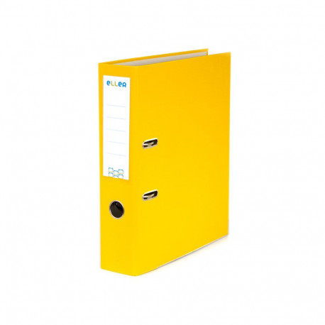 Registraator ELLER Eko A4, 75mm metallist allserv, kollane