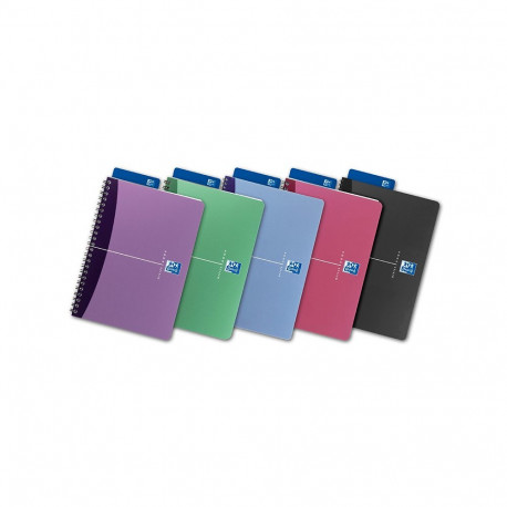 Kaustik Oxford Urban Mix, spiraalköitega, A5, 50 lehte, jooneline