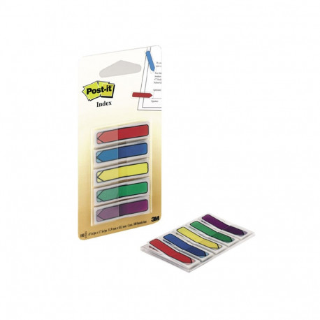 Indeksid Post-it, 11,9x43,2mm, nooled, 5 värvi