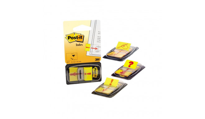 Indeksid Post-it 25,4x43,2mm 50tk/pk allkirjastamiseks sws