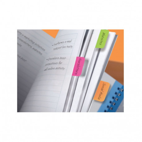 Indeksid Post-it Strong 686 25x38mm 22x3tk, punane/kollane/sinine