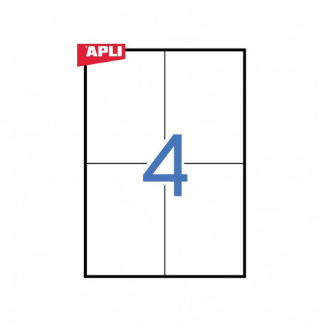 Etiketid Apli ILC iseliimuvad 105 x 148mm 100l/pk (4tk lehel)
