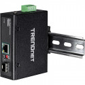 Hardened Industrial 100/1000Base-T to SFP Media Converter