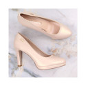 Sergio Leone W SK53N beige high-heeled and platform pumps (36)