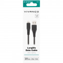 Vivanco kaabel USB - Lightning 1,5m, must (61688) (avatud pakend)