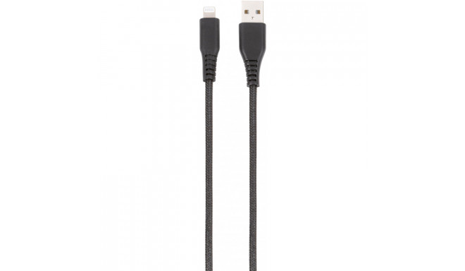 Vivanco kaabel USB - Lightning 1,5m, must (61688) (avatud pakend)
