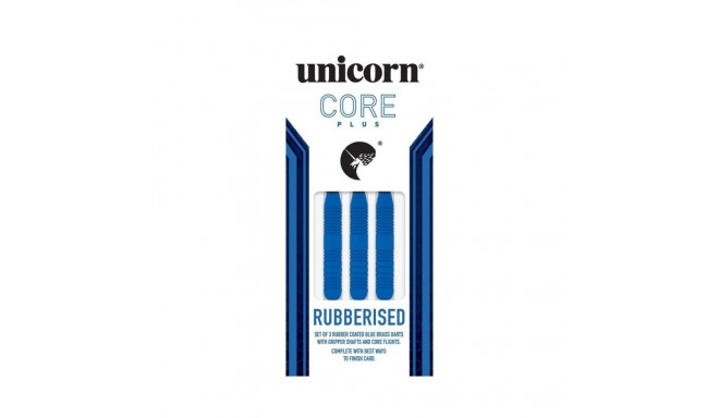 Darts steel tip Unicorn Core Plus - Blue Rubberised Brass 21g: 8650 | 23g: 8651 | 25g: 8652 (23 g)