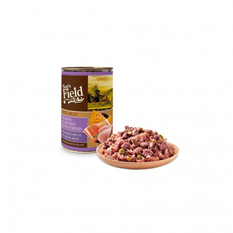 Sam's Field salmon & chicken with pumpkin superpremium complete dog food 400g