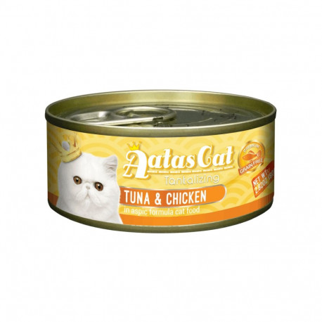 Aatas Cat Tantalizing Tuna & Chicken konserv kassile 80g