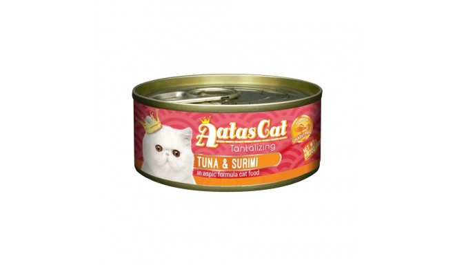 Aatas Cat Tantalizing Tuna & Surimi canned food for cats 80g
